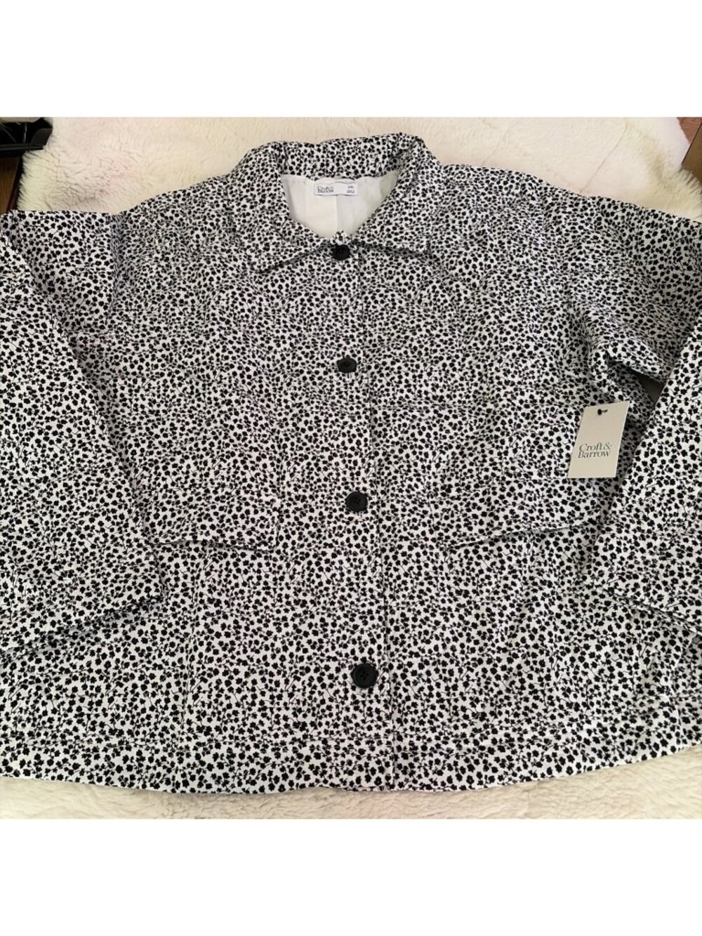 Croft And Barrow Womens NWT Floral Quilted Jacket XXL Timeless